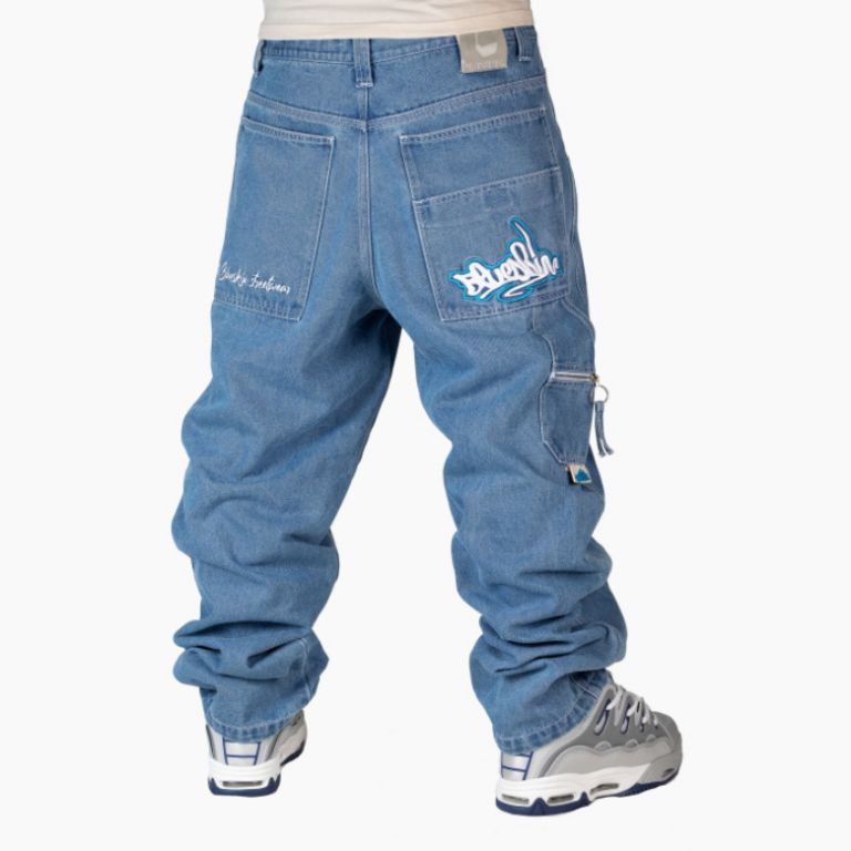 Jeans Baggy Wareko Azzurro Stone Bleached