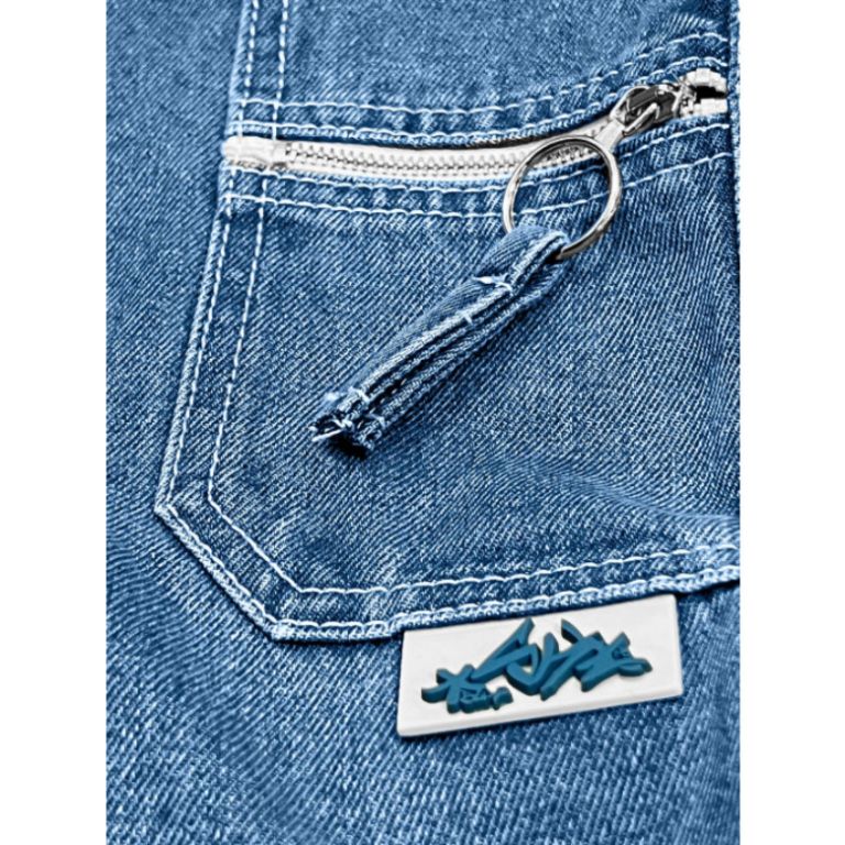 Jeans Baggy Wareko Azzurro Stone Bleached